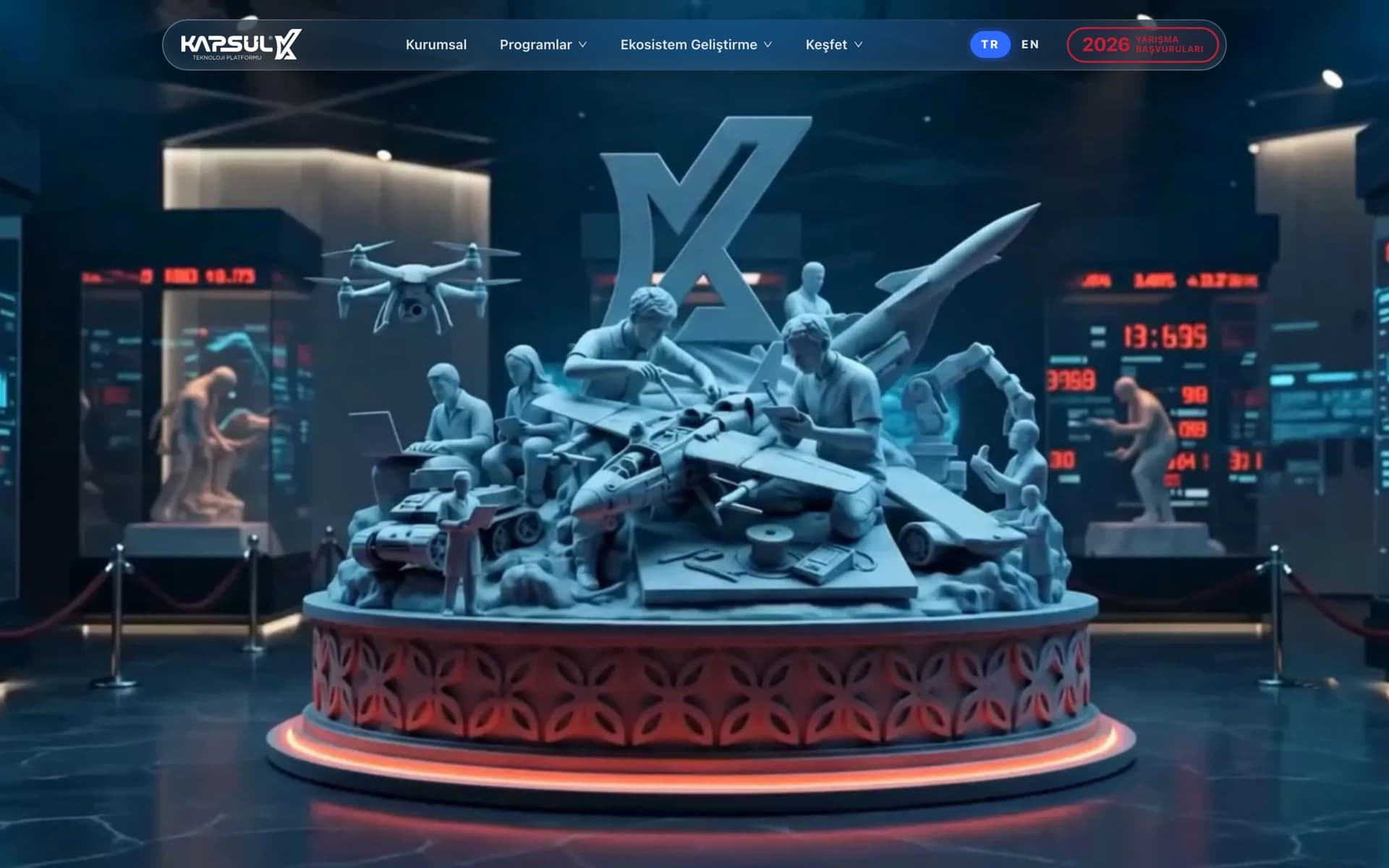 Kapsül Teknoloji Platformu Web Sitesi — Ana sayfa